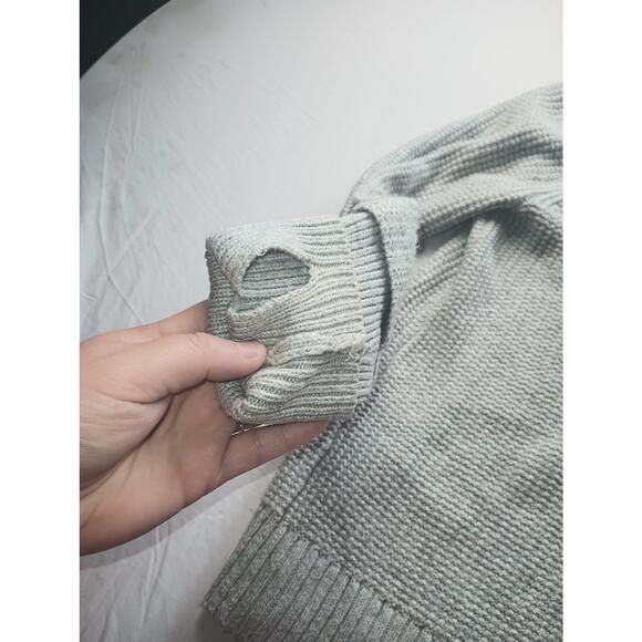 Market & Spruce Cowl Neck Gray Knit Sweater Women Size XS Pull On Cozy Warm - Picture 3 of 5
